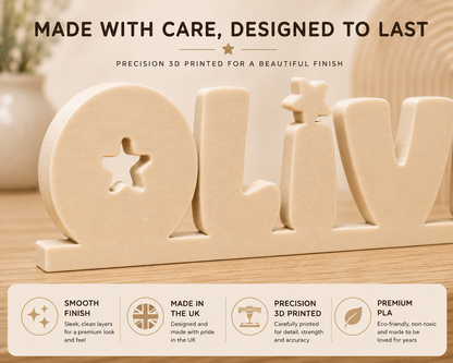 Personalised 3D Printed Name Sign
